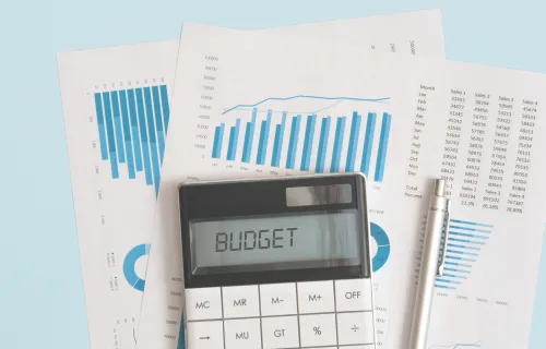 Model de budget avec calculatrice